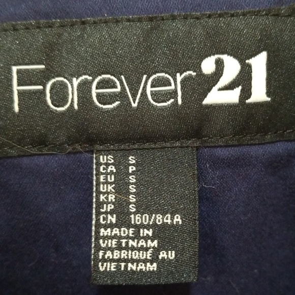 Forever 21 Navy Blue Fitted blazer - Picture 6 of 6
